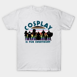 Cosplay is for everybody (Round flag) T-Shirt